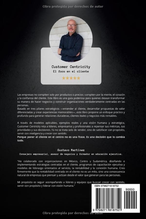 Customer Centricity — contraportada